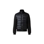 Mackage Collin-R Down Mixed Media Bomber Jacket in Black