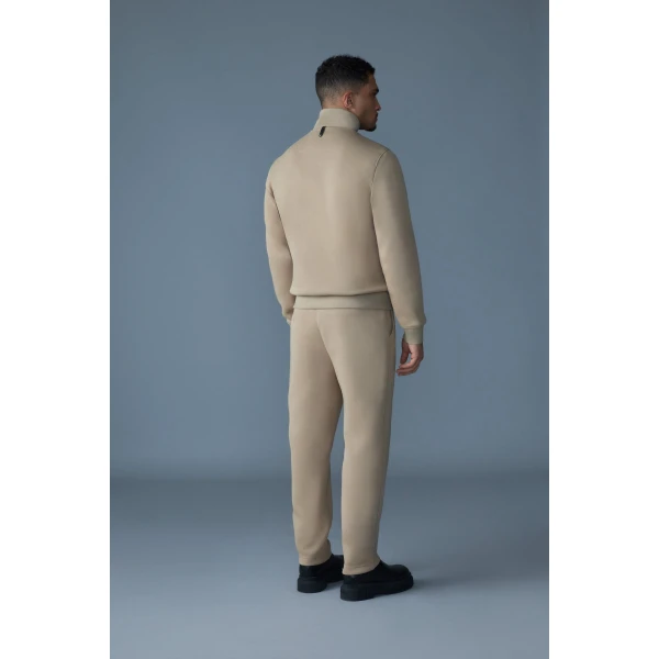 Mackage Collin-R Down Mixed Media Bomber Jacket in Light Camel