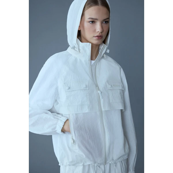 Mackage Devorah Seam-Sealed Rain Jacket in White