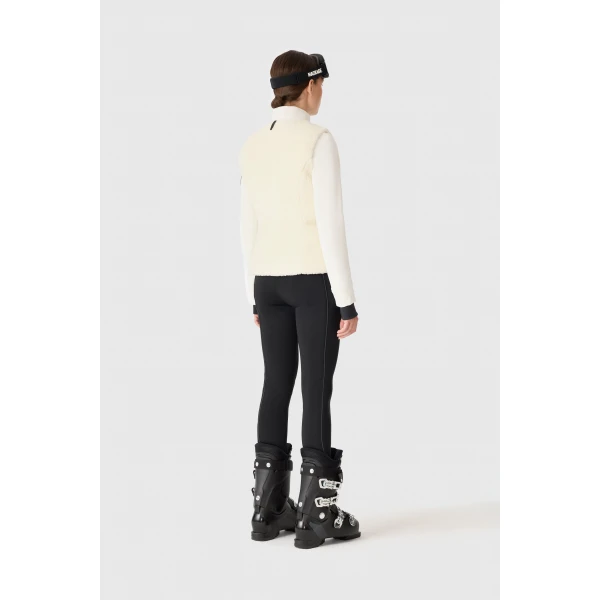 Mackage Dewi 3-In-1 Stretch Bonded Fleece and Teddy Ski Jacket in Cream