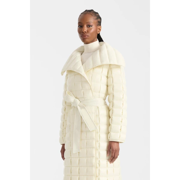 diva long down coat cream