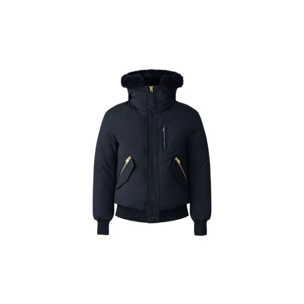 Mackage Dixon-BX 2-In-1 Nordic Tech Down Bomber in Black-Gold
