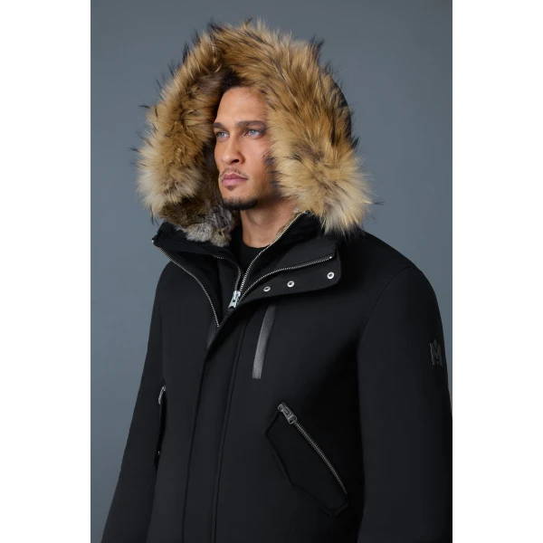 Mackage Dixon-F 2-In-1 Nordic Tech Down Bomber in Black