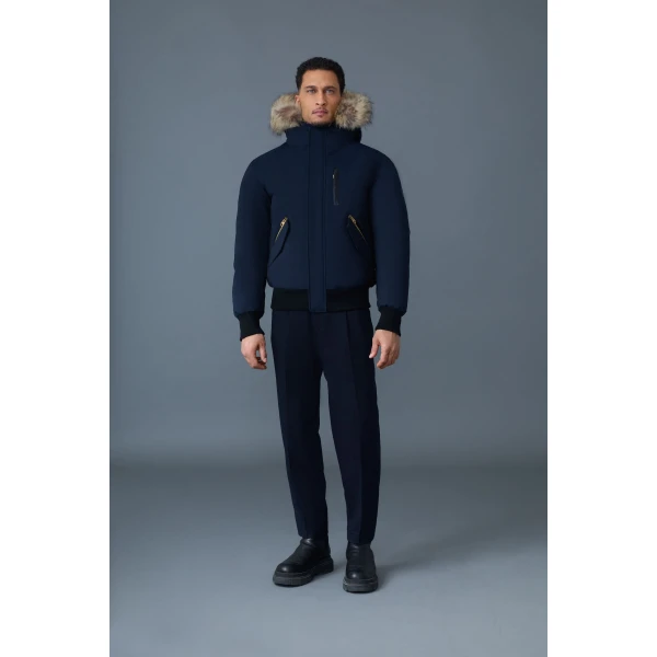 Mackage Dixon-F 2-In-1 Nordic Tech Down Bomber in Navy