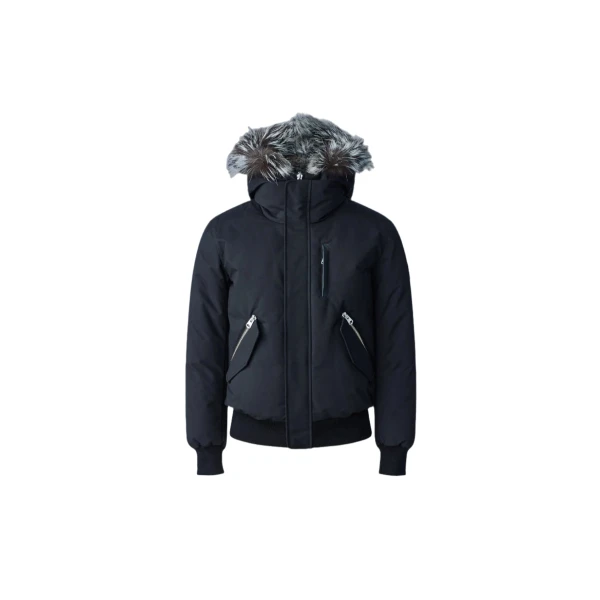 Mackage Dixon-X 2-In-1 Nordic Tech Down Bomber in Black-Silver