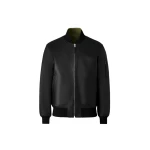 Mackage Easton-SA 2-In-1 Reversible Leather Bomber Jacket in Black