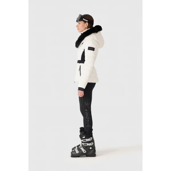 Mackage Elita-ZR Down Ski Jacket in Off White