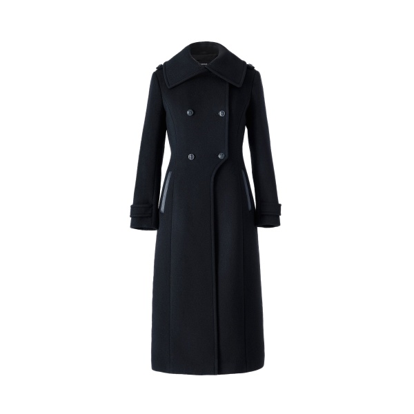 mackage elodie-r double face wool tailored coat