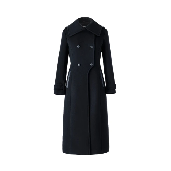 mackage elodie-r double face wool tailored coat