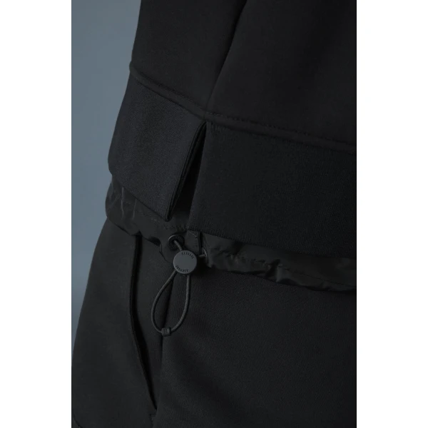 Mackage Elvira Quarter-Zip Cotton Sweatshirt in Black-Black