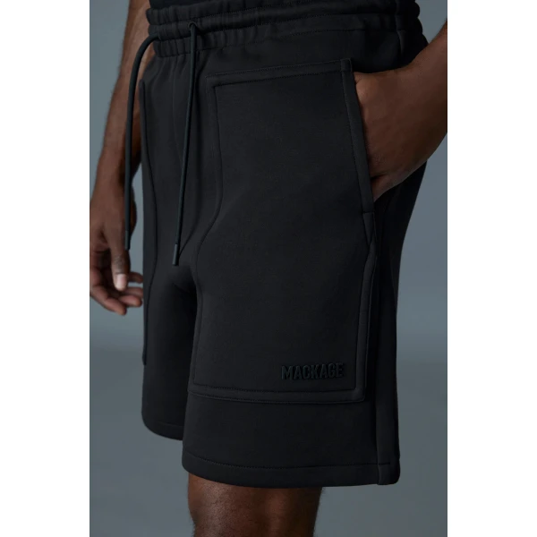 Mackage Elwood-R Double-Face Jersey Shorts in Black
