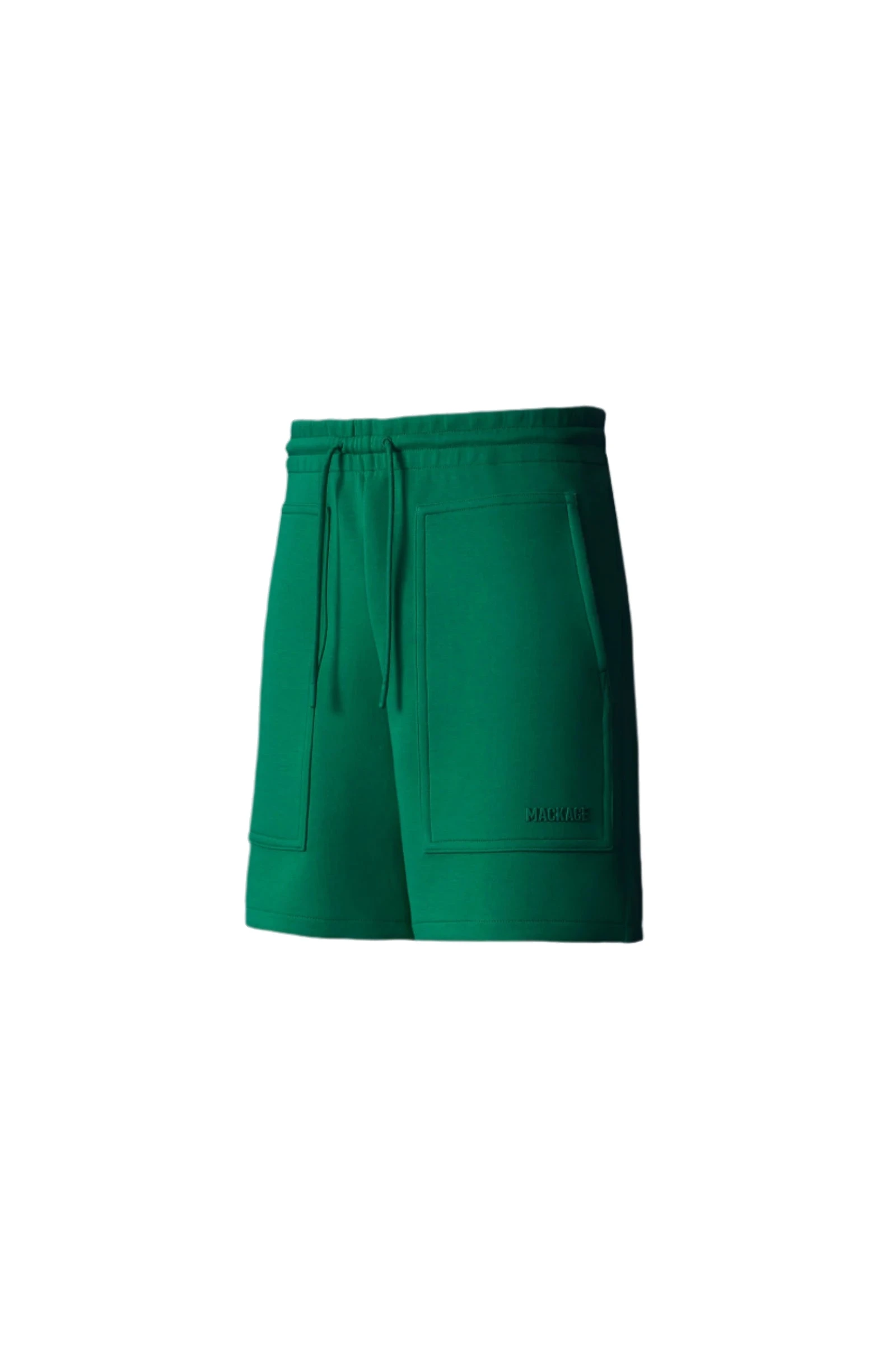 Mackage Elwood-R Double-Face Jersey Shorts in Leaf Green Mackage Elwood-R Double-Face Jersey Shorts in Leaf Green