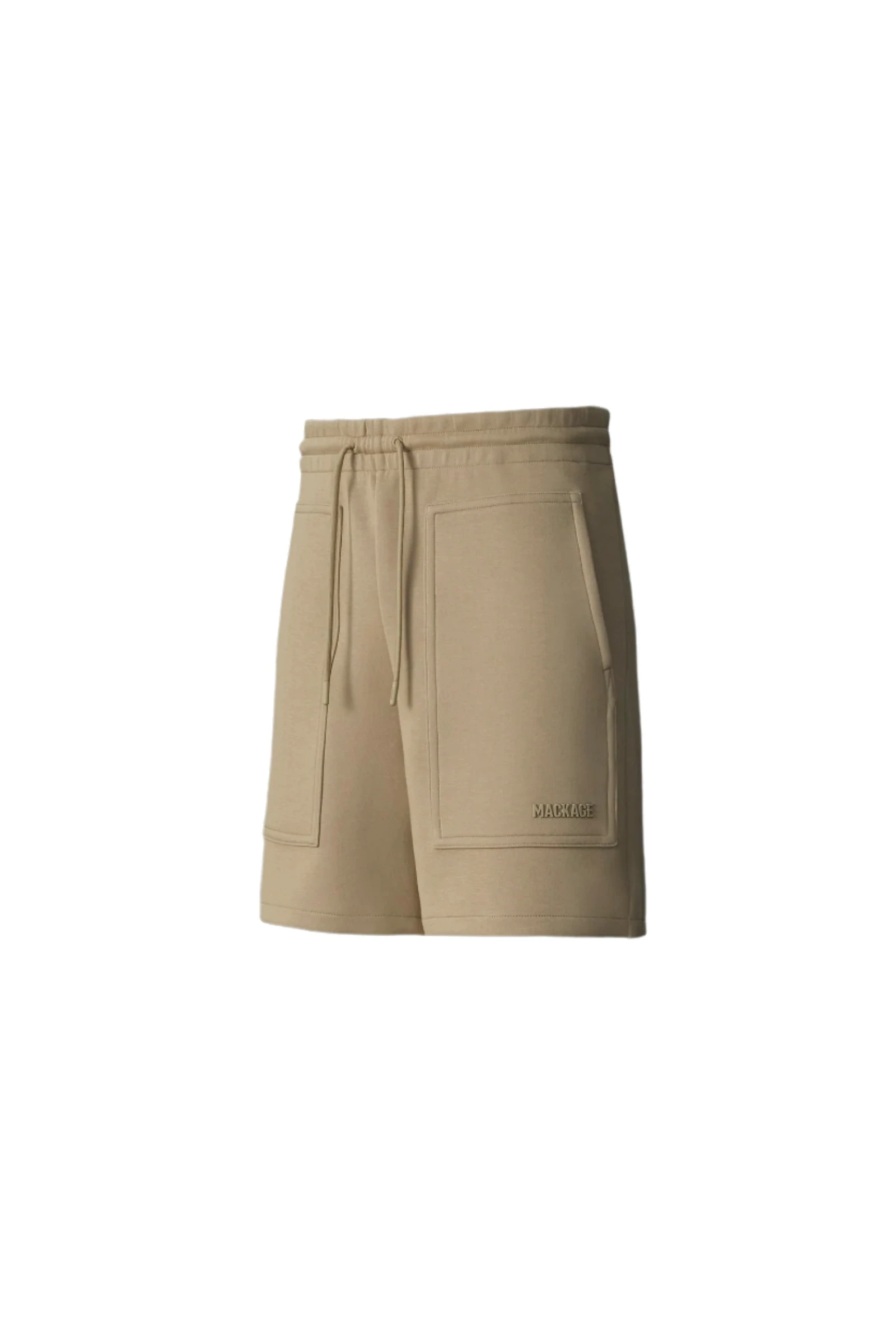 Mackage Elwood-R Double-Face Jersey Shorts in Light Camel Mackage Elwood-R Double-Face Jersey Shorts in Light Camel
