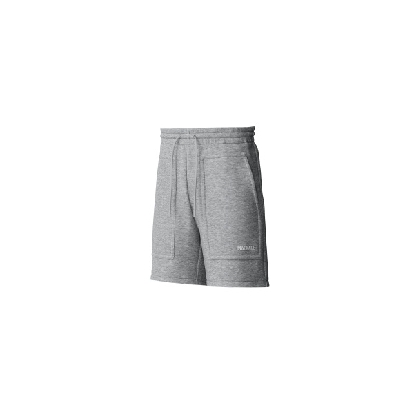 Mackage Elwood-R Double-Face Jersey Shorts in Light Grey Mix