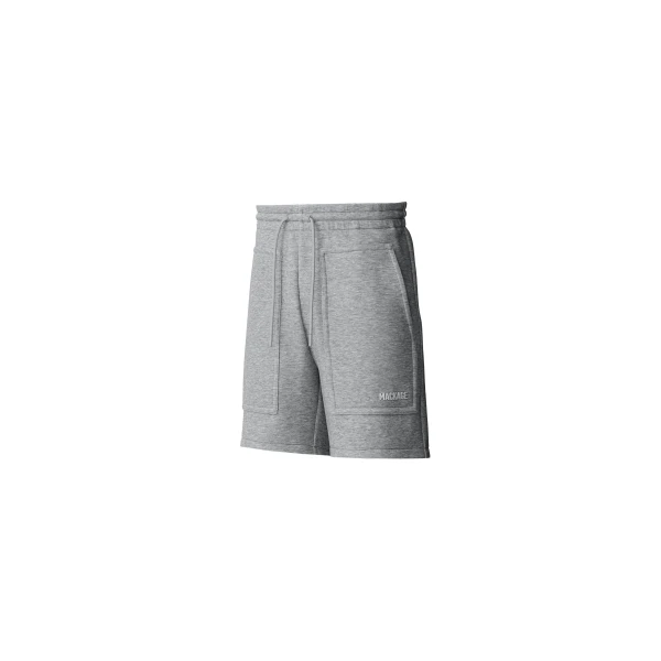 Mackage Elwood-R Double-Face Jersey Shorts in Light Grey Mix
