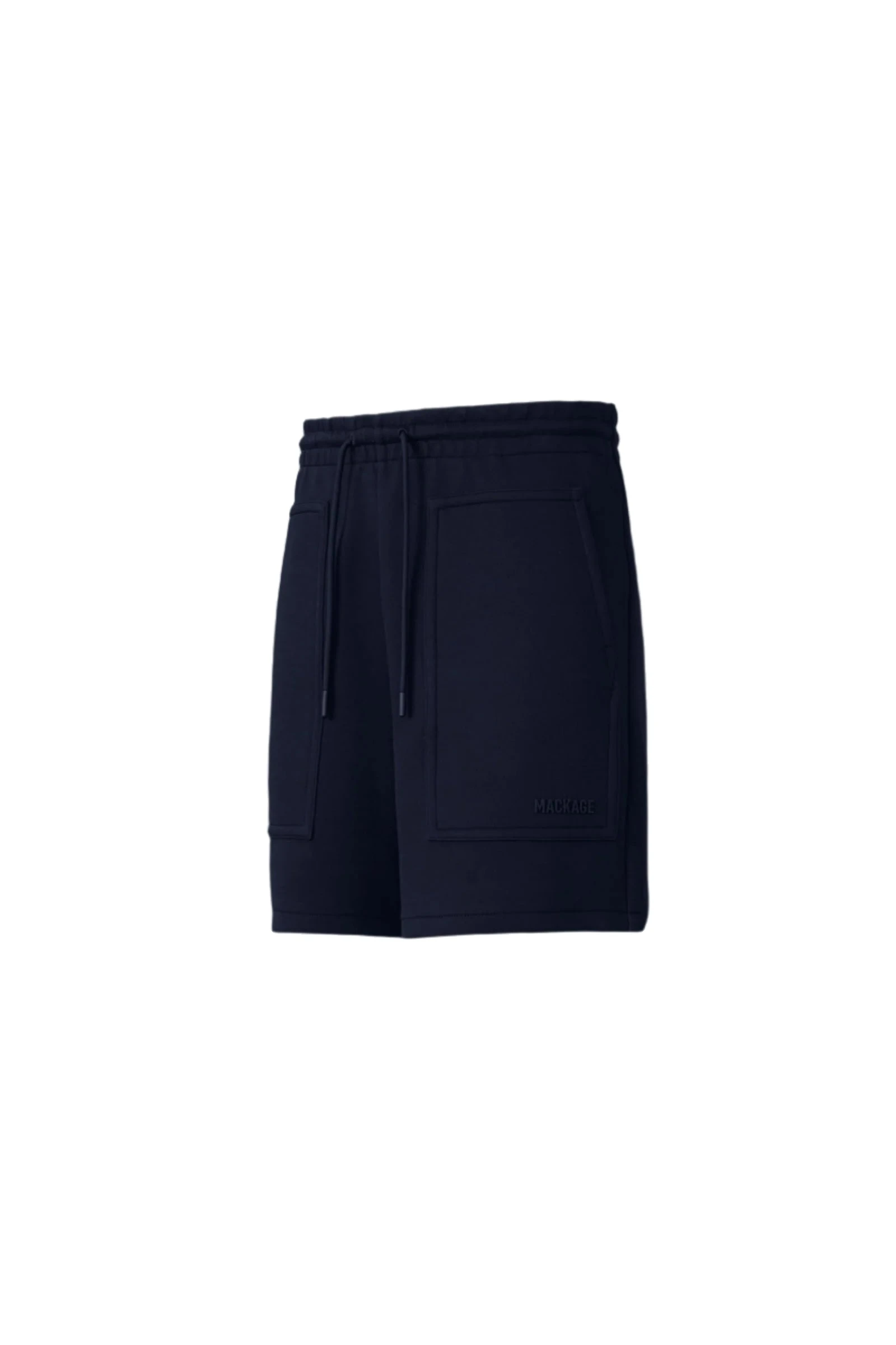 Mackage Elwood-R Double-Face Jersey Shorts in Navy Mackage Elwood-R Double-Face Jersey Shorts in Navy