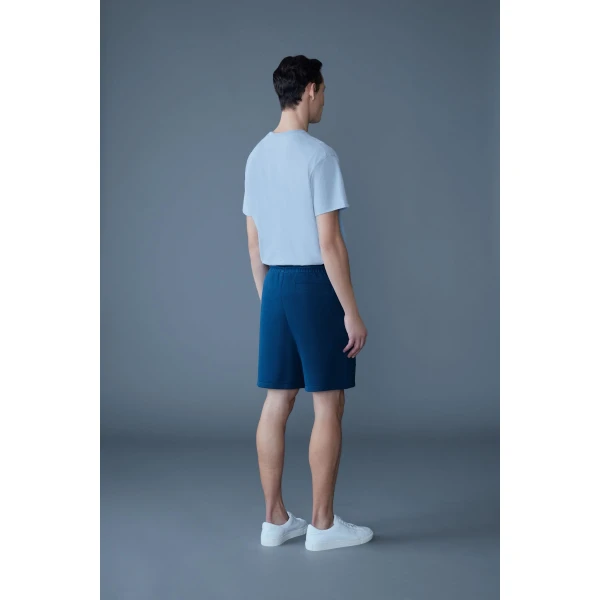 Mackage Elwood-R Double-Face Jersey Shorts in Tide