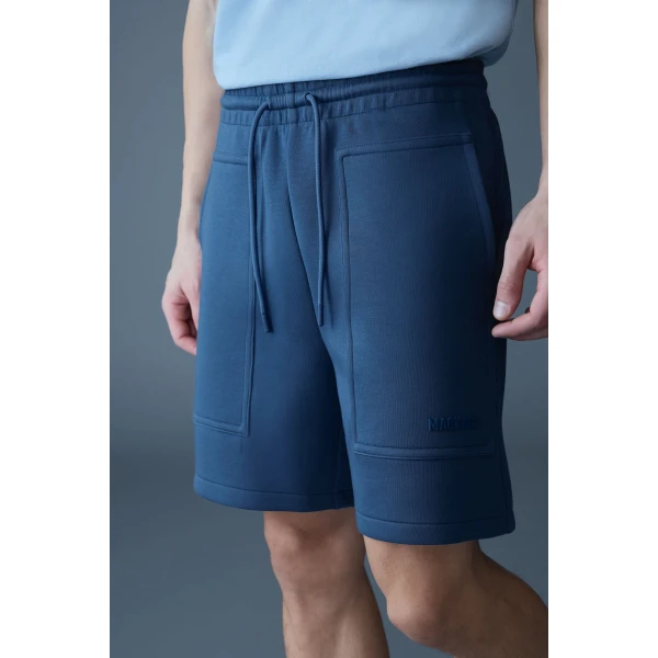 Mackage Elwood-R Double-Face Jersey Shorts in Tide