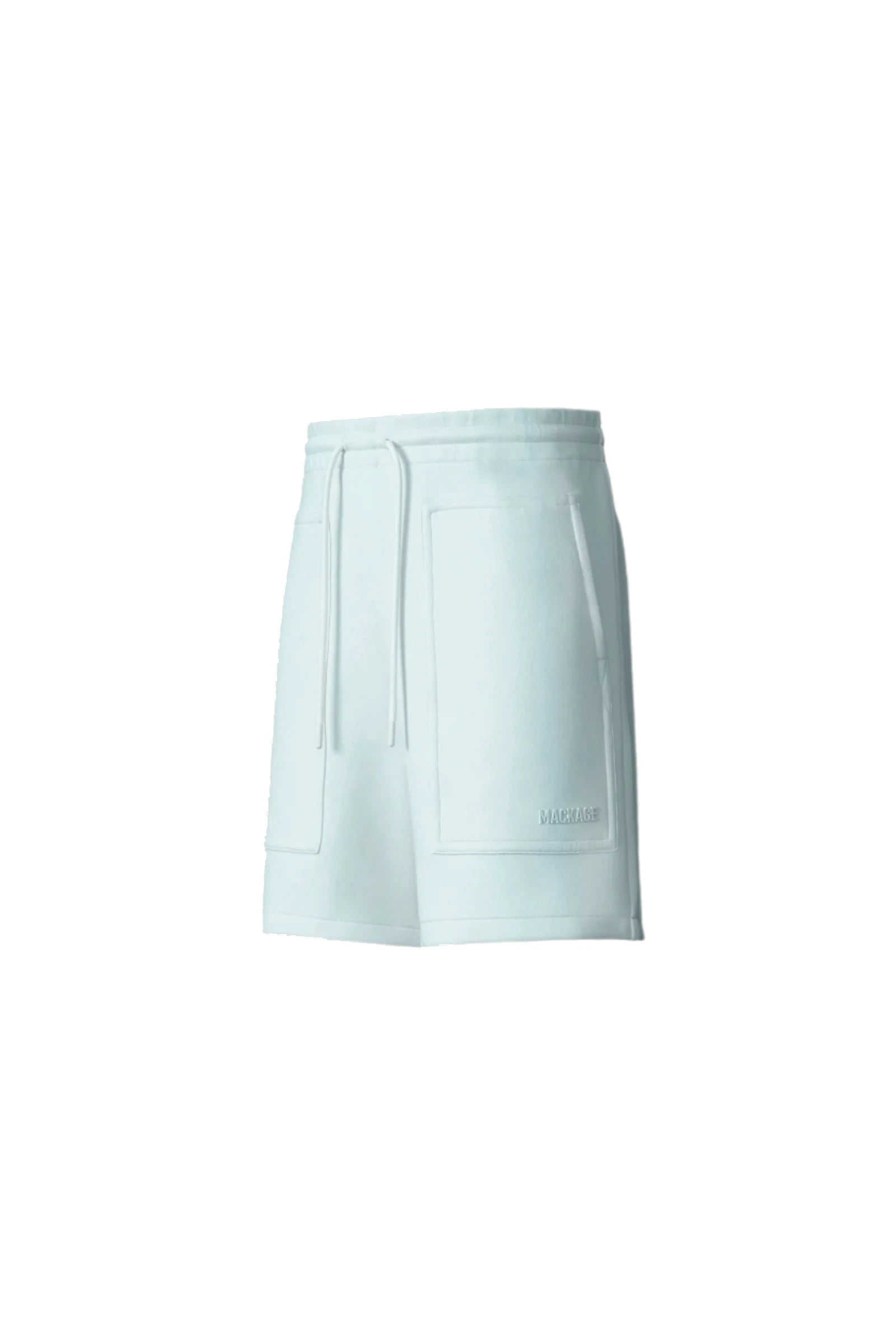 Mackage Elwood-R Double-Face Jersey Shorts in White Mackage Elwood-R Double-Face Jersey Shorts in White