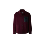 Mackage Emmanuel Double-Face Wool Overshirt in Garnet