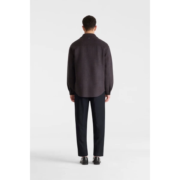 Mackage Emmanuel-PL Shirt Jacket in Navy-Coffee
