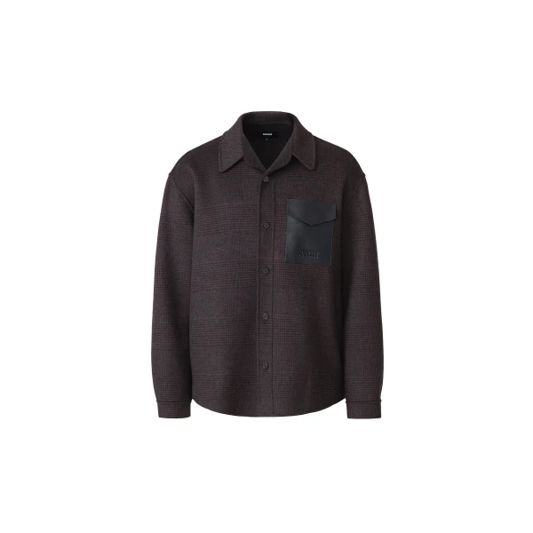 Mackage Emmanuel-PL Shirt Jacket in Navy-Coffee