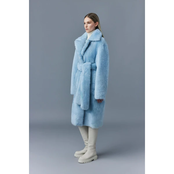 Mackage Etienne Shearling Coat in Air