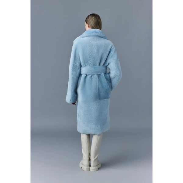 Mackage Etienne Shearling Coat in Air