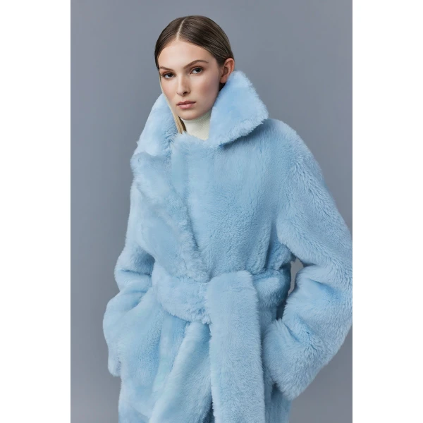 Mackage Etienne Shearling Coat in Air