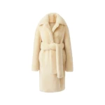 Mackage Etienne Shearling Coat in Ceramic