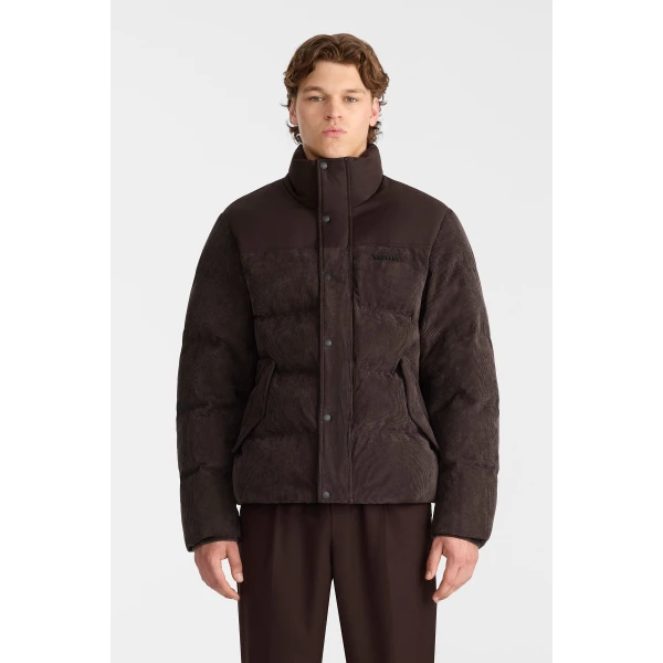 Mackage Everett-CDY Down Corduroy Jacket in Coffee