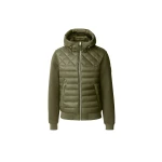 Mackage Fletcher Mixed-Media Down Hooded Jacket in Light Military