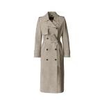 Mackage Gael-SU Maxi Suede Trench Coat in Taupe mackage gael-su maxi suede trench coat