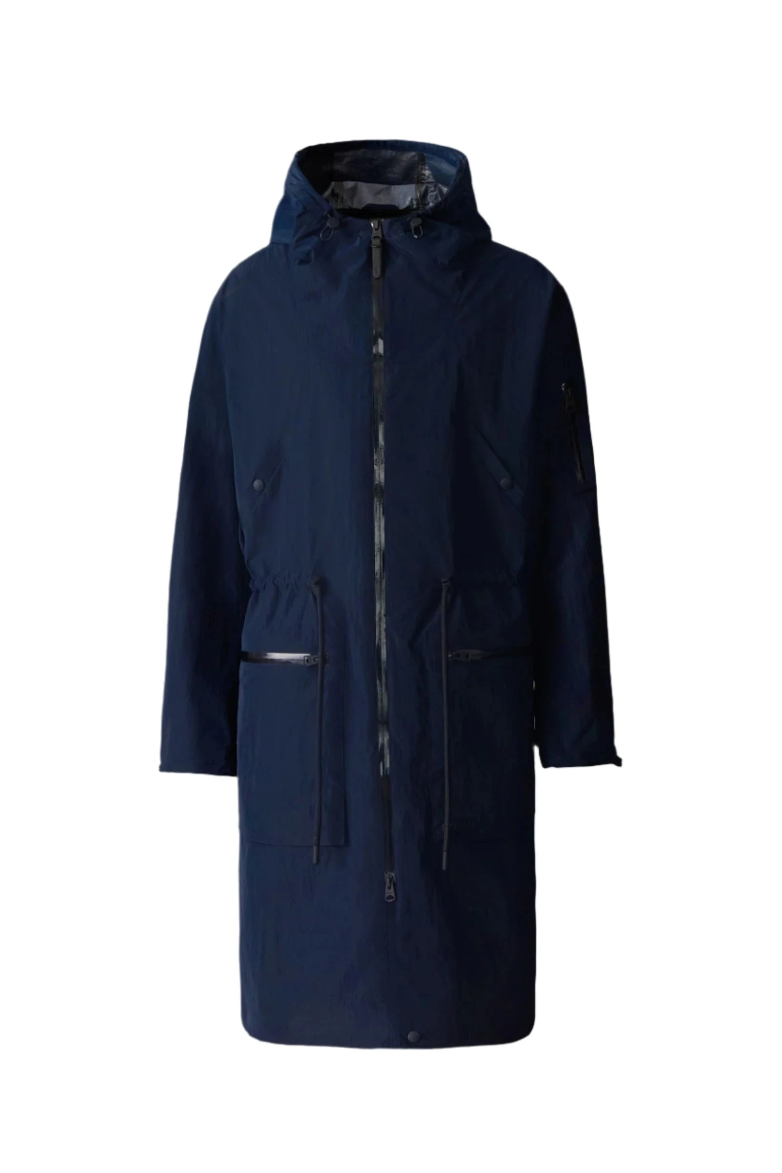 Mackage Gage Long Seam Sealed Ripstop Raincoat in Navy Mackage Gage Long Seam Sealed Ripstop Raincoat in Navy
