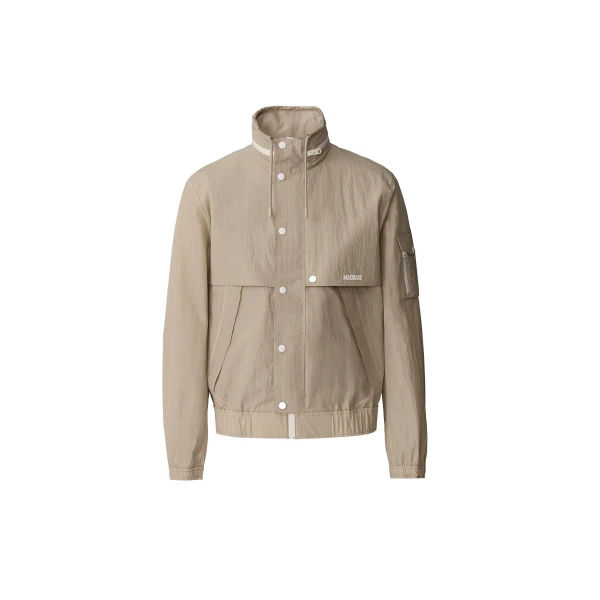 Mackage Garrett Seam-Sealed Ristop Rain Jacket in Taupe