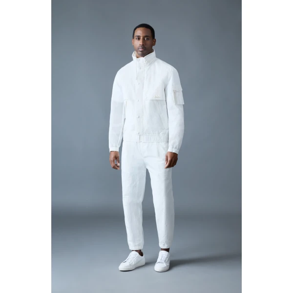 Mackage Garrett Seam-Sealed Ristop Rain Jacket in White