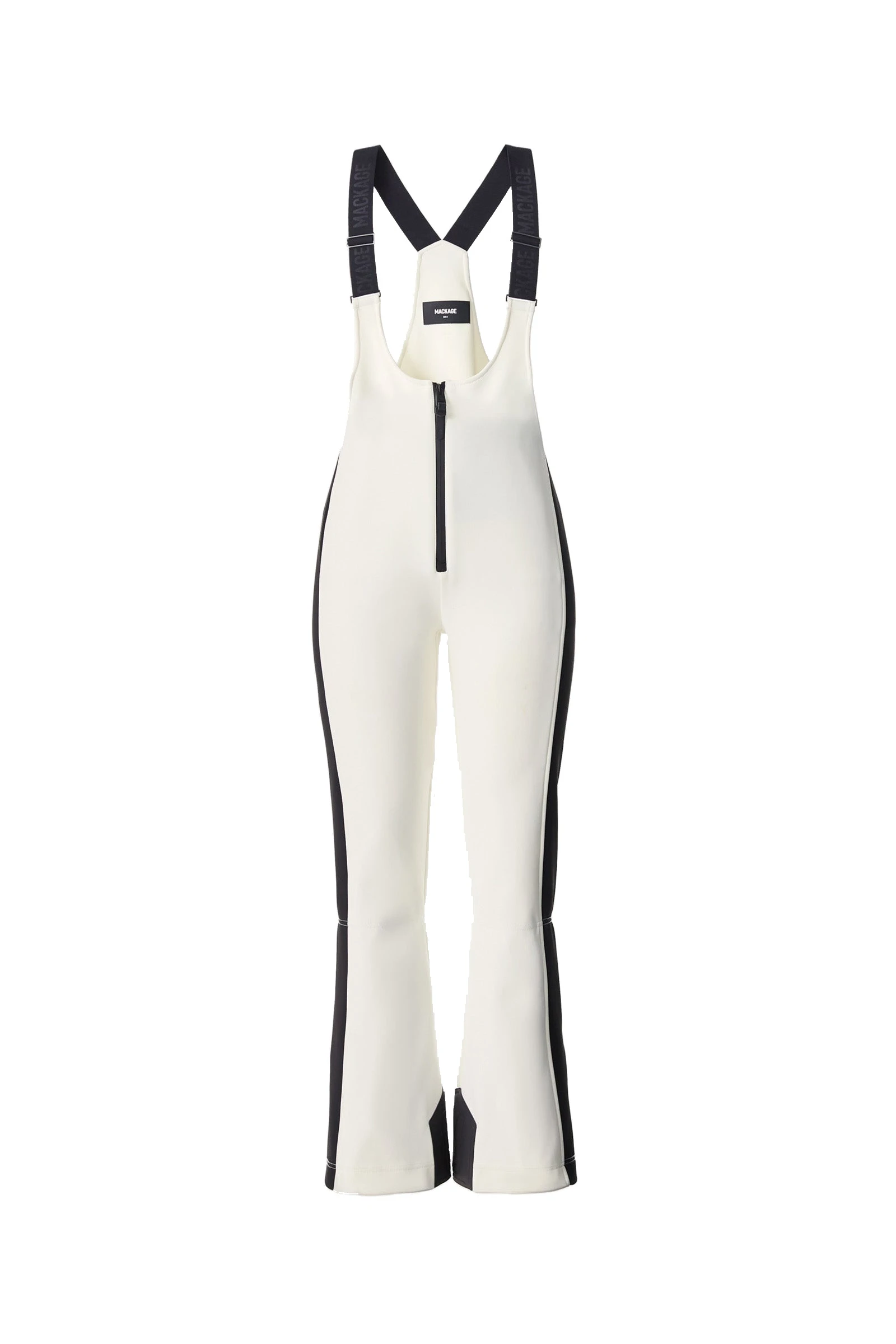 Mackage Gia-R Agile-360 Fitted Ski Suspenders in Off White Mackage Gia-R Agile-360 Fitted Ski Suspenders in Off White