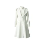 Mackage Gloria Handmade Wool Blend Coat in Cream