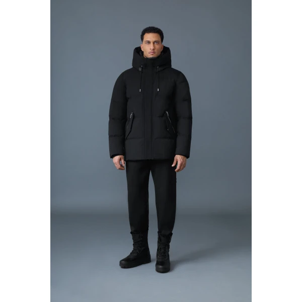 Mackage Graydon 2-In-1 Nordic Tech Heavy Down Jacket in Black