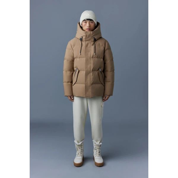 Mackage Graydon 2-In-1 Nordic Tech Heavy Down Jacket in Light Camel