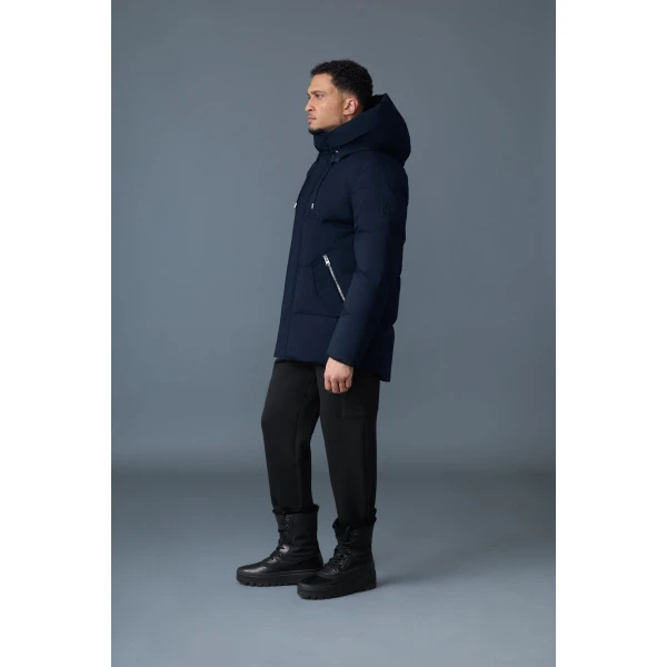 Mackage Graydon 2-In-1 Nordic Tech Heavy Down Jacket in Navy