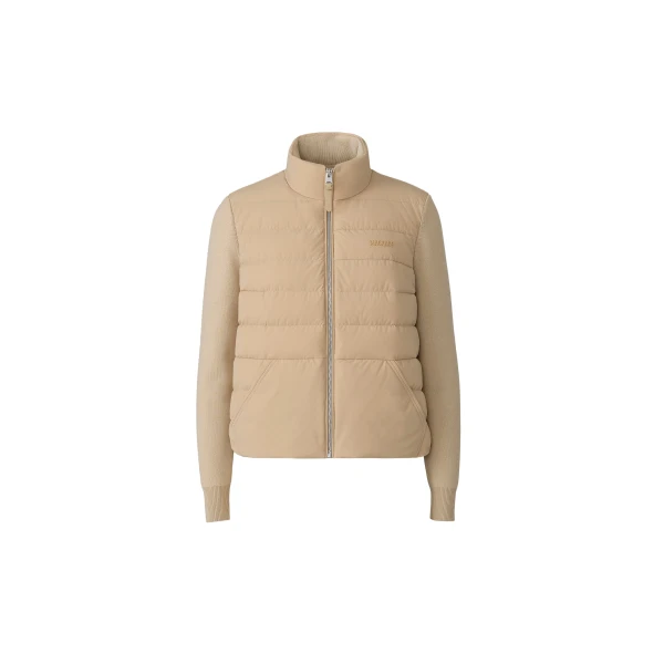 Gretel Hybrid Down Jacket in Light Camel