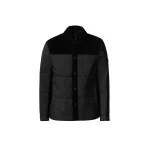 Mackage Henrik Mixed-Media Suede Shirt Jacket in Black Mackage Henrik Mixed-Media Suede Shirt Jacket in Black