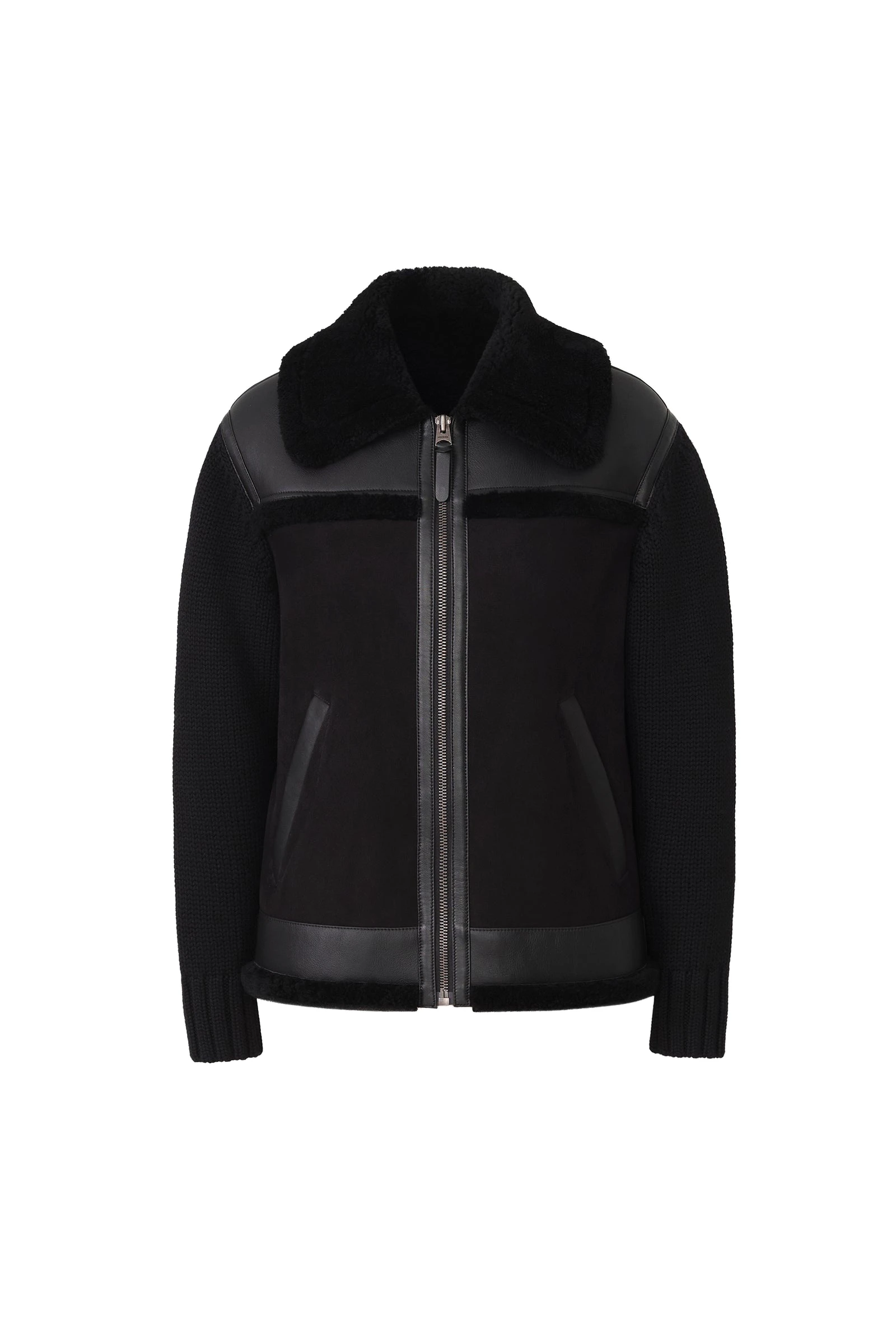 Mackage Hona Hybrid Jacket in Black-Black mackage hona hybrid jacket