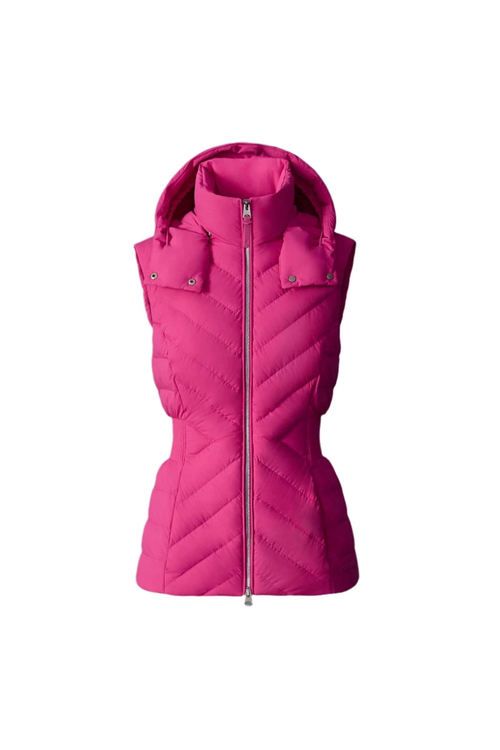 Mackage Hoshi Light Down Hooded Vest in Azalea Mackage Hoshi Light Down Hooded Vest in Azalea