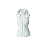 Mackage Hoshi Light Down Hooded Vest in Cream