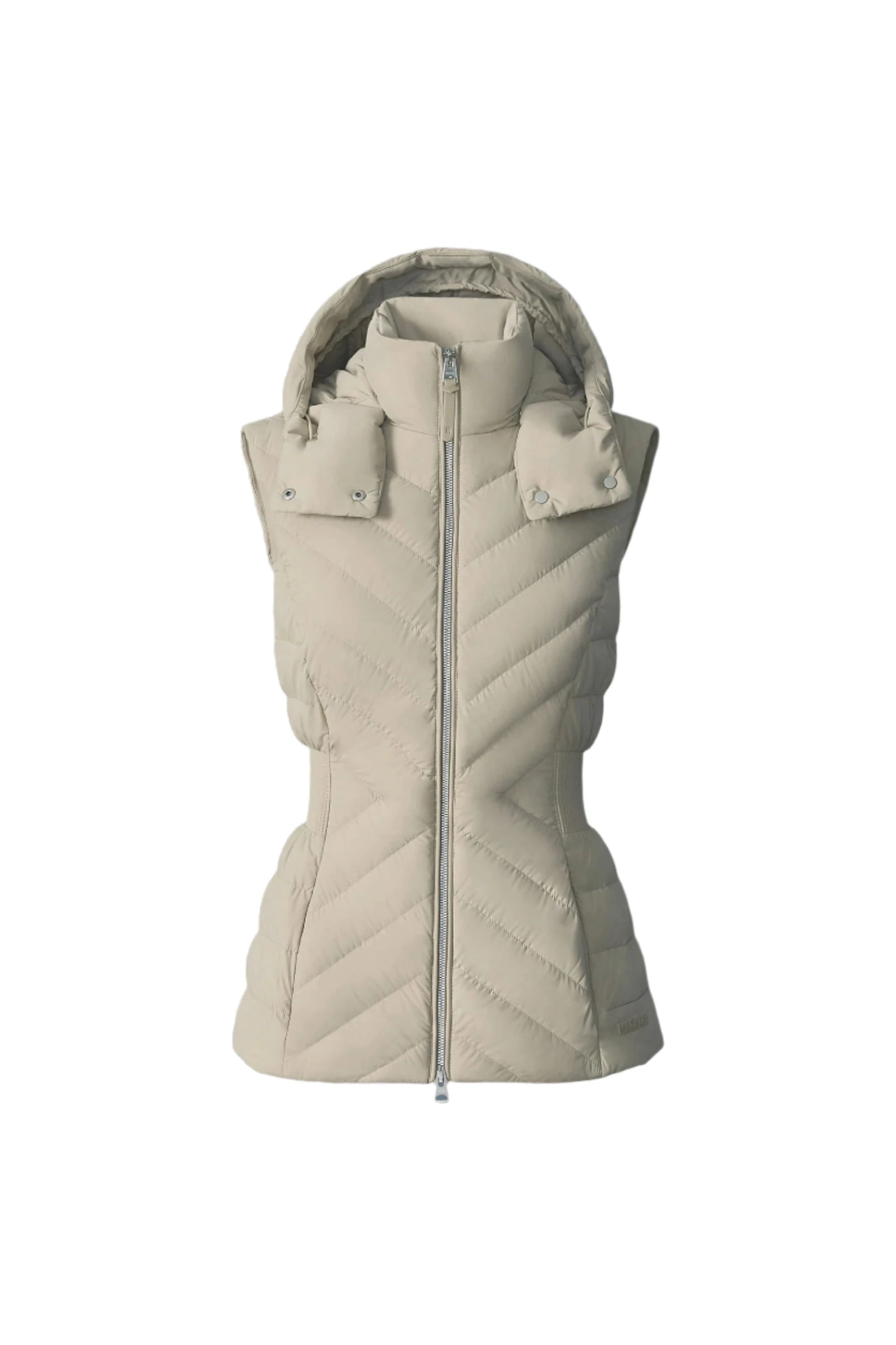 Mackage Hoshi Light Down Hooded Vest in Light Camel Mackage Hoshi Light Down Hooded Vest in Light Camel