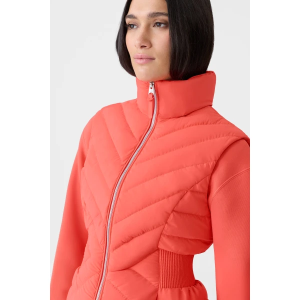 Mackage Hoshi Light Down Hooded Vest in Papaya