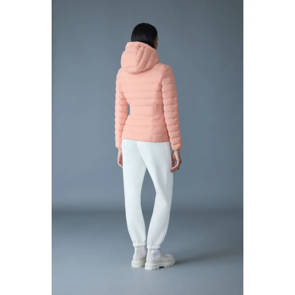 Mackage Idalee Light Down Hooded Jacket in Muted Clay