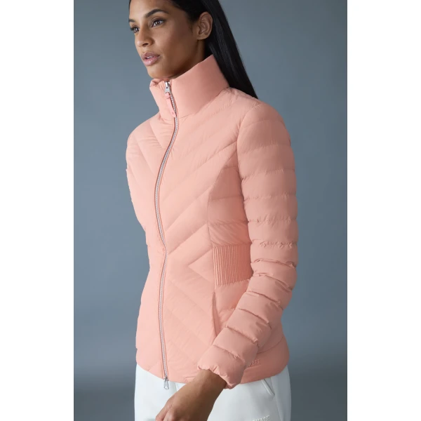 Mackage Idalee Light Down Hooded Jacket in Muted Clay